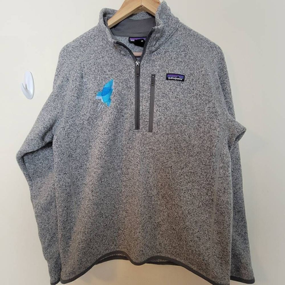 Patagonia Grey Men's Better Sweater 1/4-Zip Medium